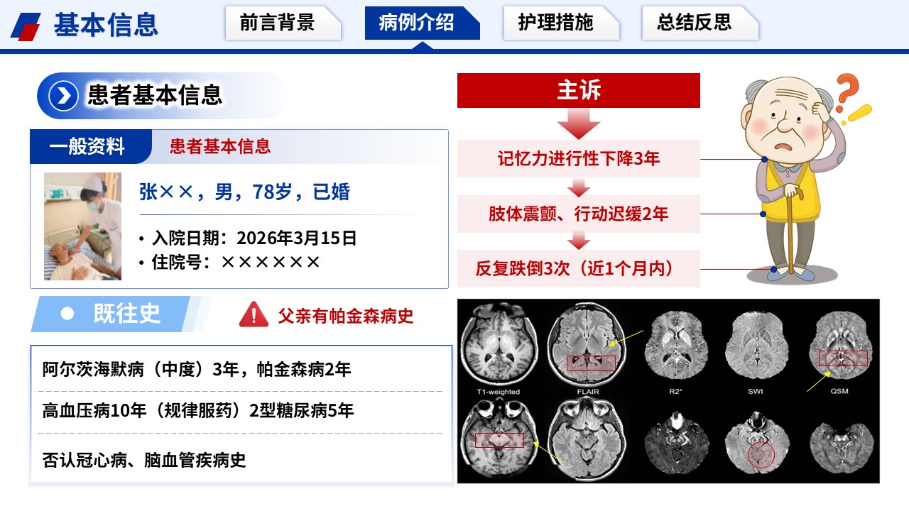 395期-护理个案-一例痴呆合并帕金森跌倒高危循证防护护理个案第6页预览