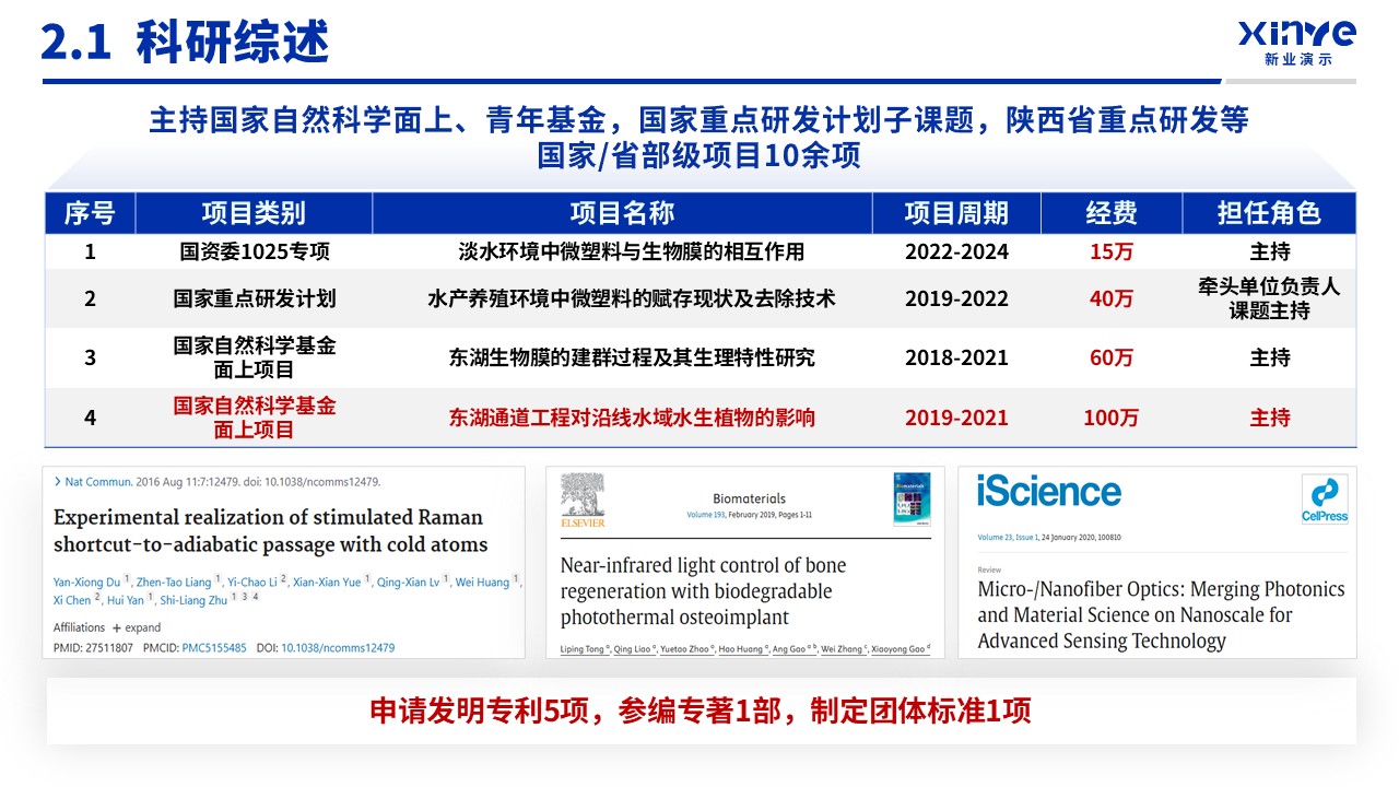 博士入学申请答辩（淡水食物链-蓝色）第6页预览图