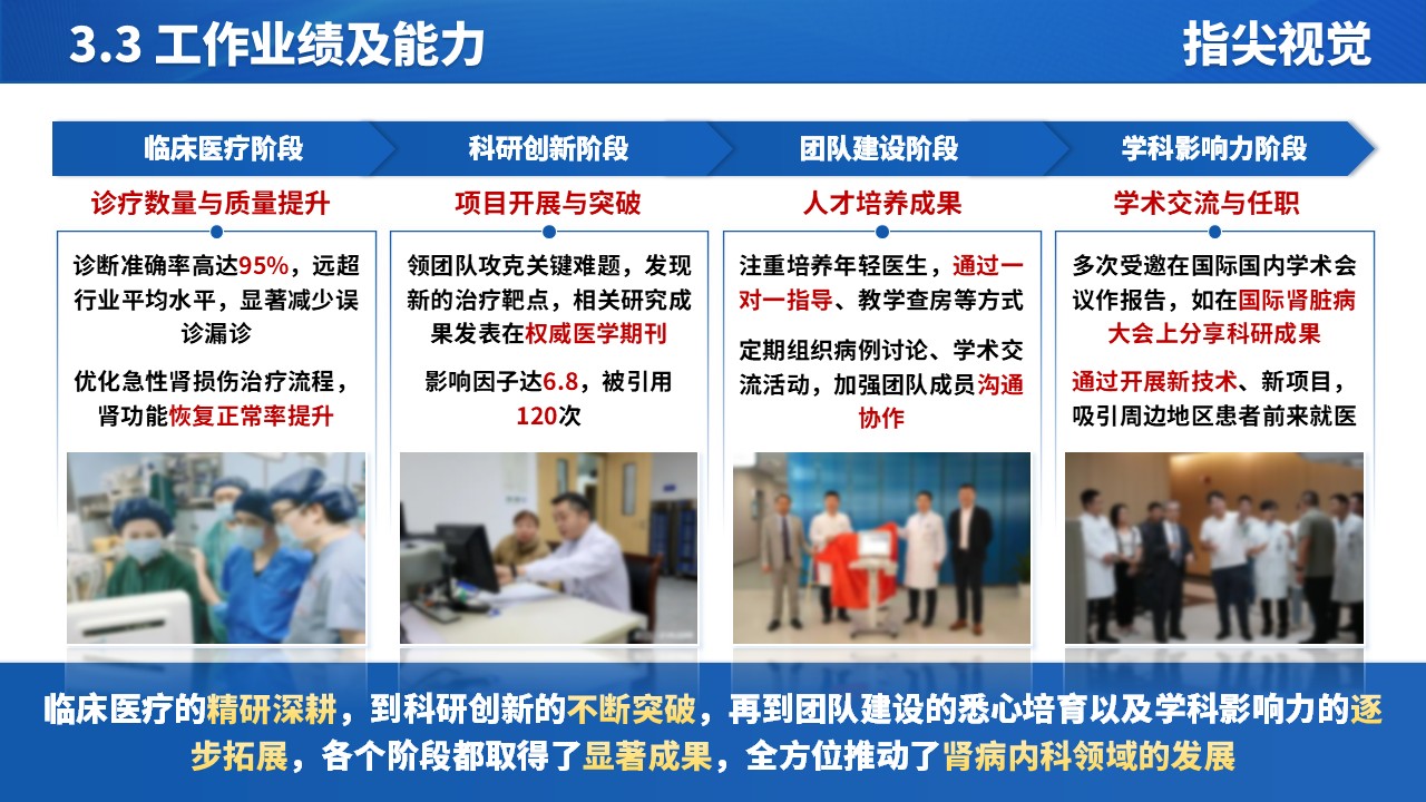 053期-人民医院肾病内科科室主任述职答辩（蓝色）第10页预览