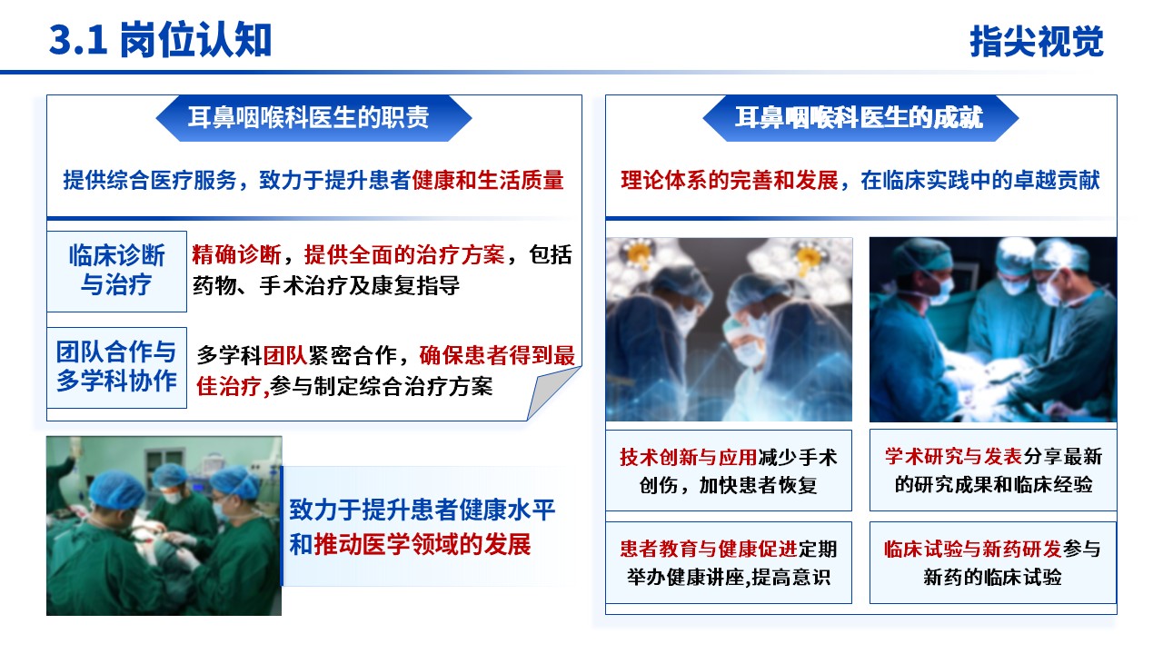 069期-耳鼻喉科科室主任岗位述职答辩（蓝色）第10页预览