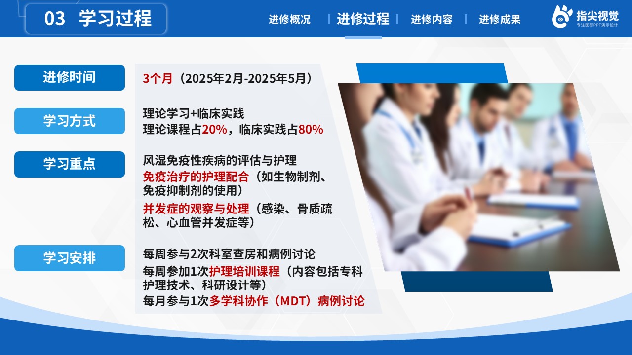 122期-专科护士进修汇报（蓝色）第6页预览