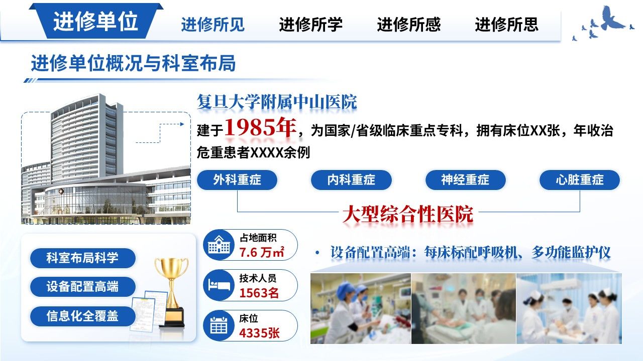 425期-进修汇报-ICU 重症专科护士进修汇报第4页预览