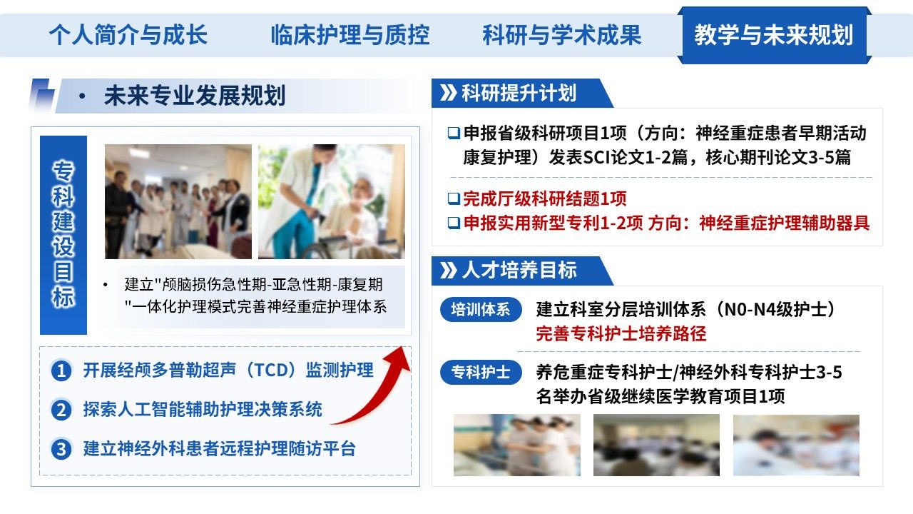 446期-竞聘述职-副主任护师职称晋升答辩汇报第16页预览