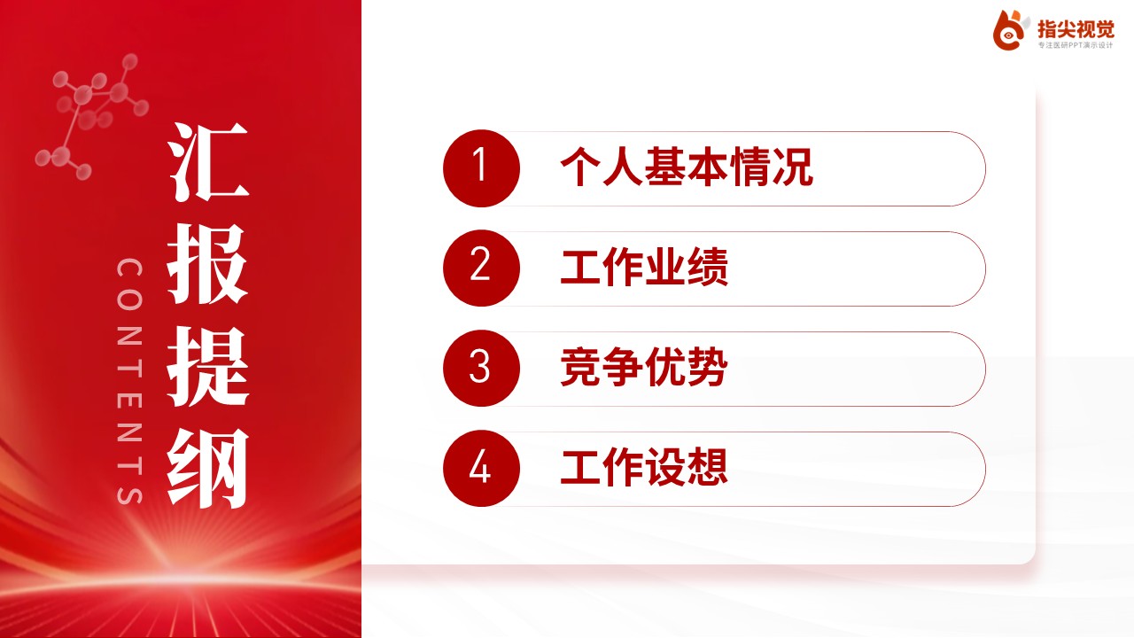 091期-胸外科护士长述职答辩（红色）第2页预览