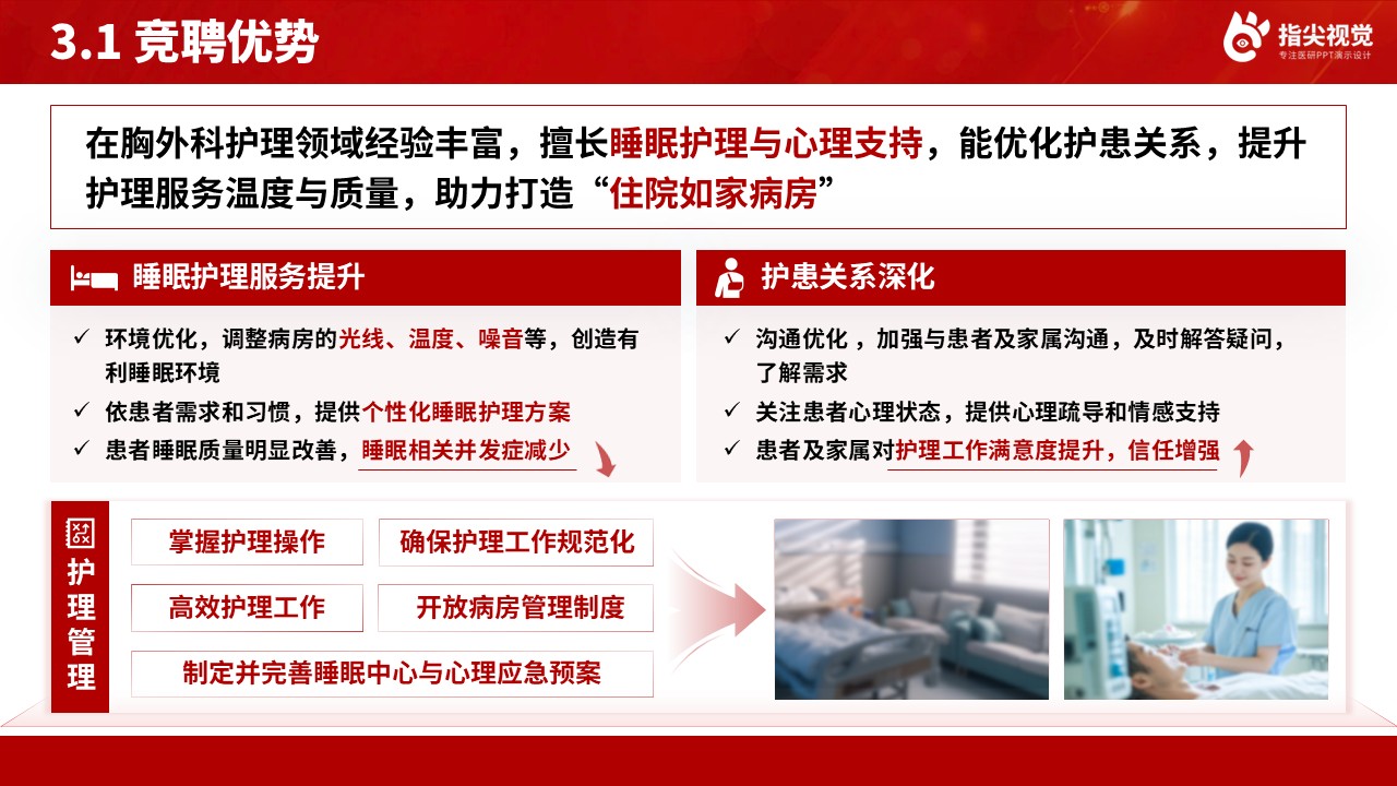 091期-胸外科护士长述职答辩（红色）第9页预览