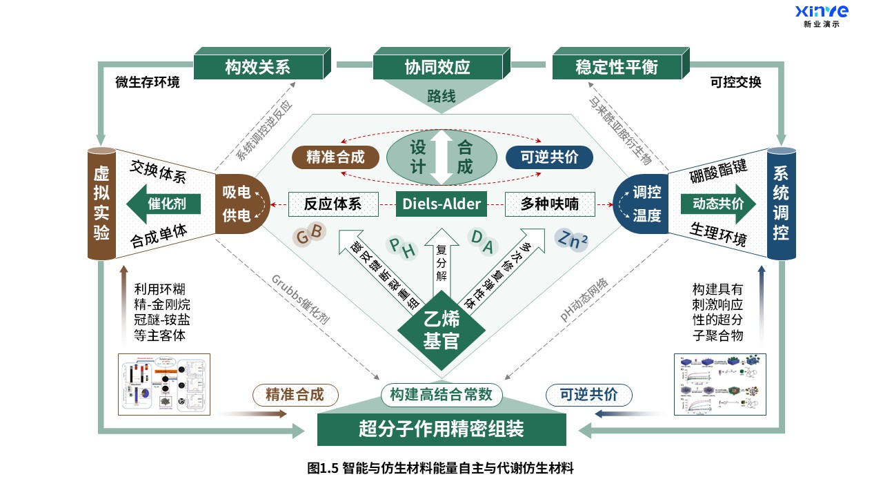25-1科研架构图（智能与仿生材料-绿棕蓝）第5页预览图