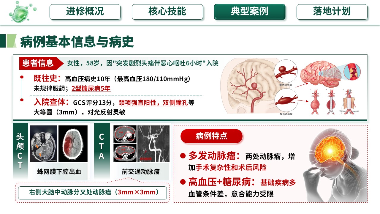 360期-护士进修汇报-预见性护理在多动脉瘤栓塞术后的应用第11页预览