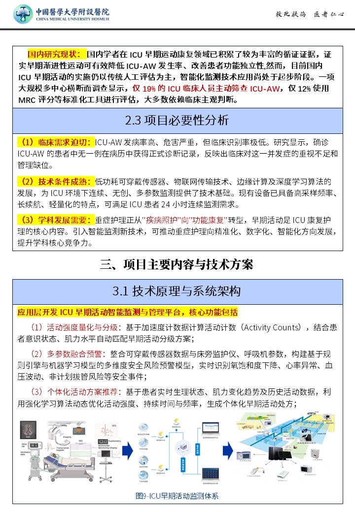 422期-申报书-ICU 机械通气患者智能早期活动监测新技术，改善重症患者获得性肌无力照护结局第4页预览