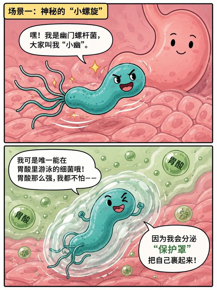 1-幽门螺旋杆的科普 漫画第2页预览