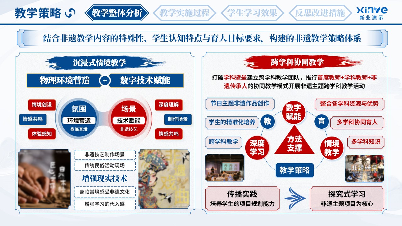 教学实施报告（非遗文化育人体系-蓝红绿）第4页预览图
