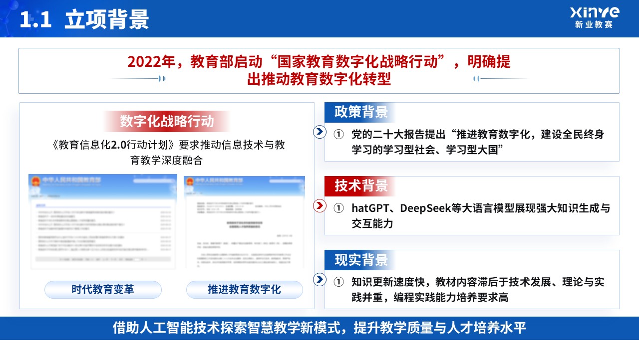 教改项目申请答辩（人工智能赋能）第3页预览图