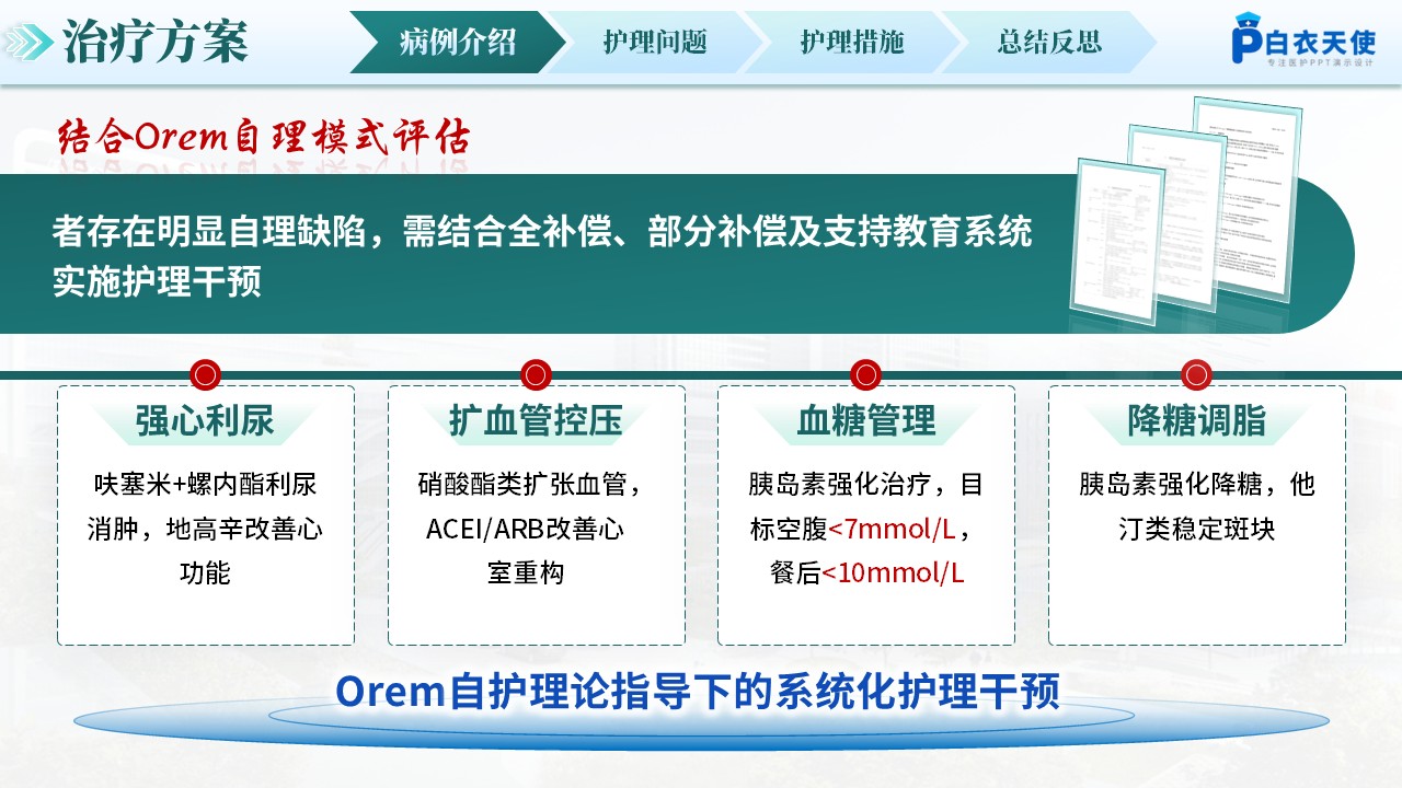 309期-护理个案-应用Orem护理模式老年糖尿病合并心衰的护理第5页预览