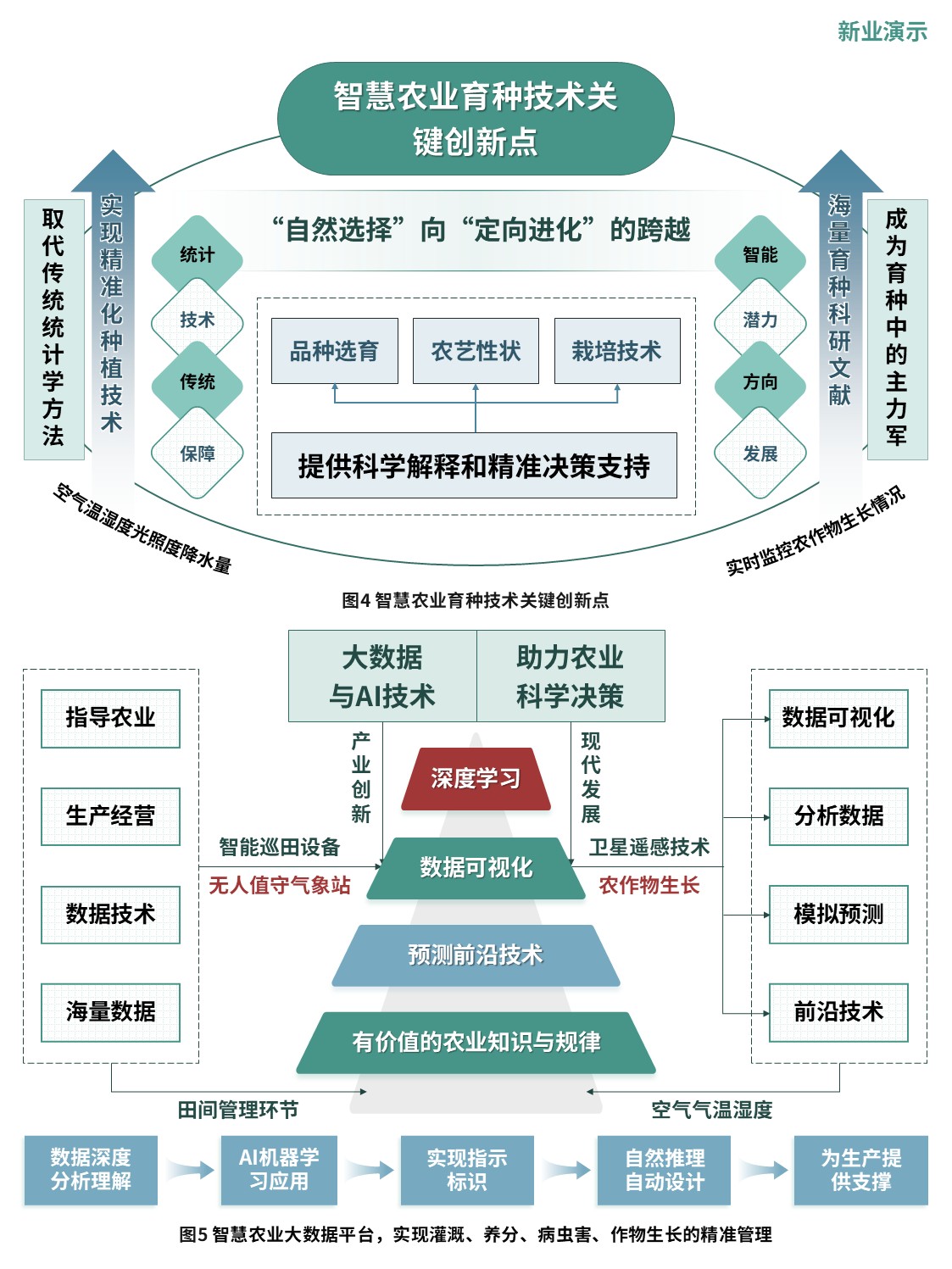 4-2科研架构图（智慧农业-绿蓝红）第3页预览图