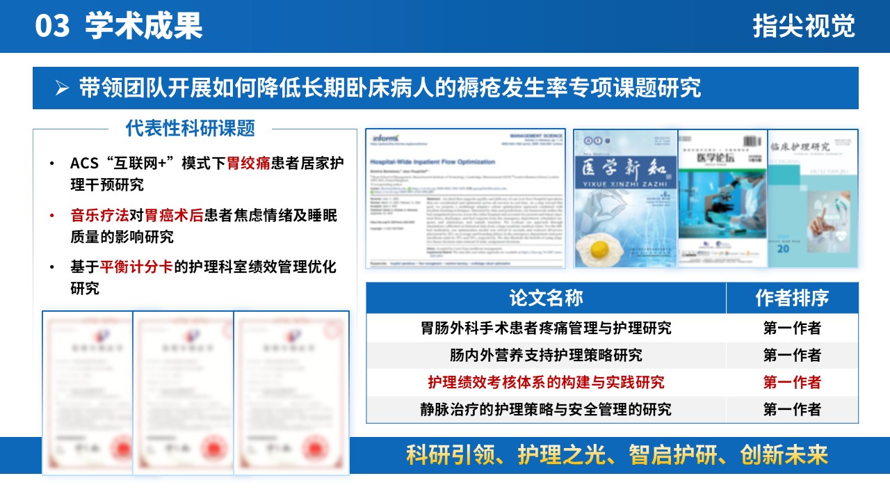 075期-肠胃外科护士长述职答辩（蓝色）第5页预览