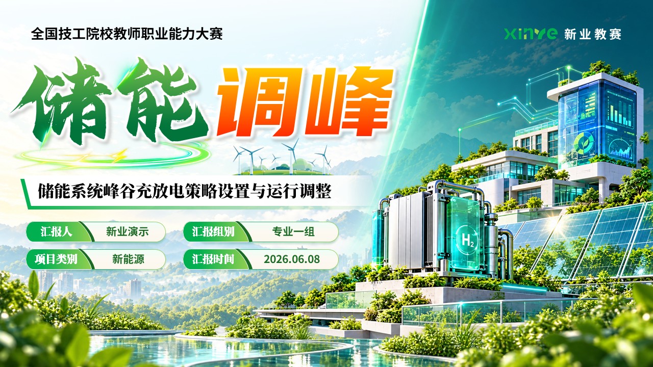 《储能调峰》全国技工院校教师职业能力大赛