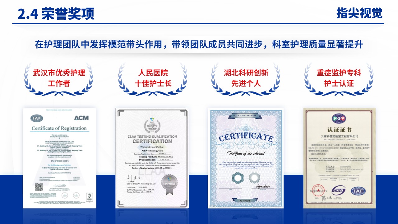 063期-主任护师康复护理人才申请汇报（蓝色）第8页预览
