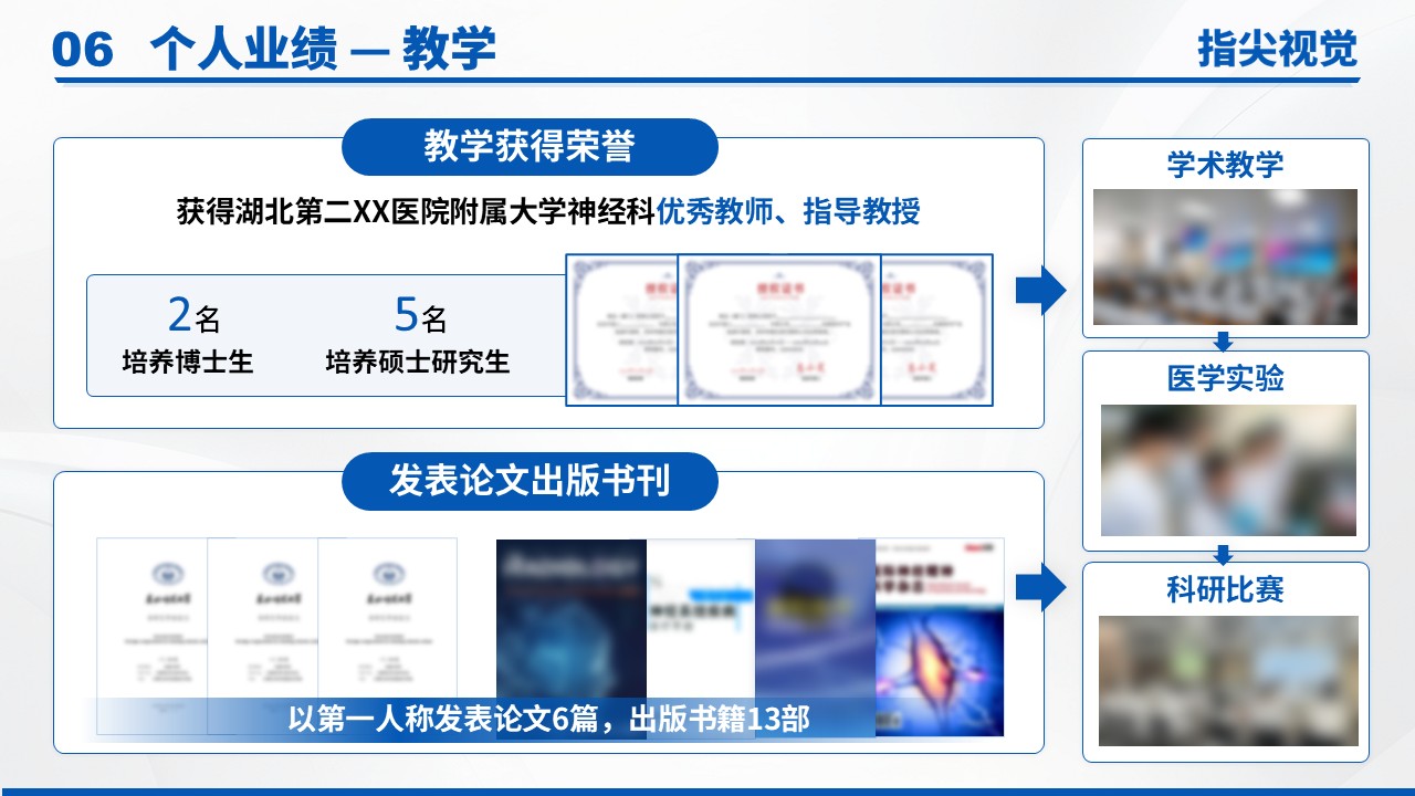 01期-神经内科主任竞聘汇报（蓝色）第8页预览