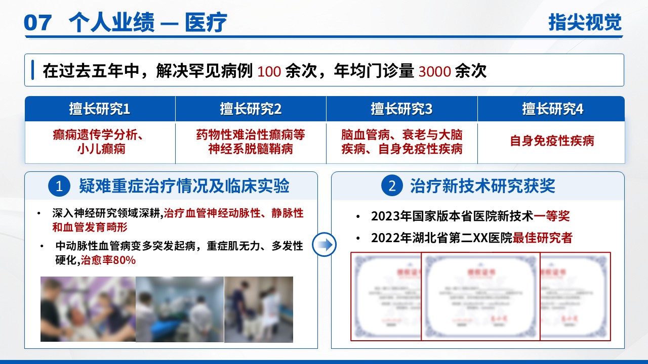 01期-神经内科主任竞聘汇报（蓝色）第9页预览