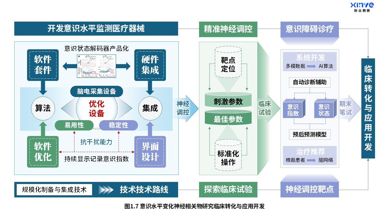 27-1科研架构图（意识水平变化神经研究-蓝绿紫）第7页预览图