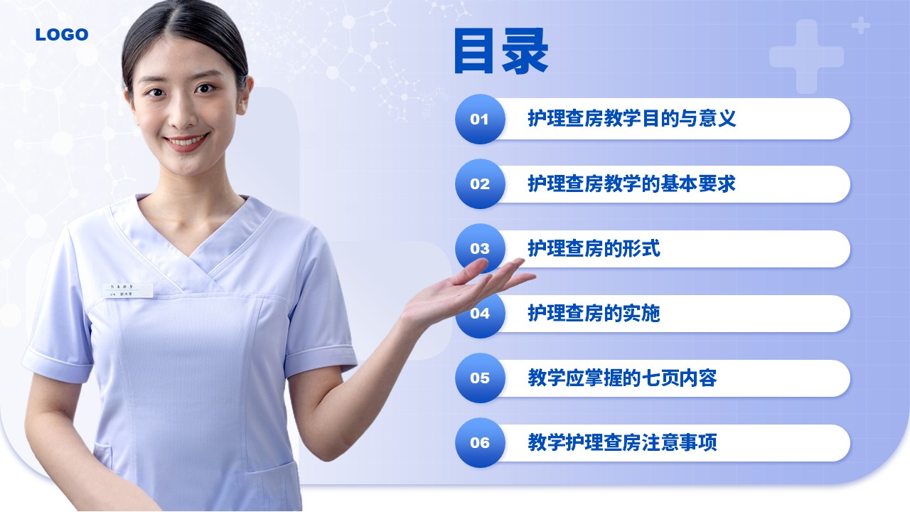 43-护理查房经验总结汇报（蓝紫）第2页预览
