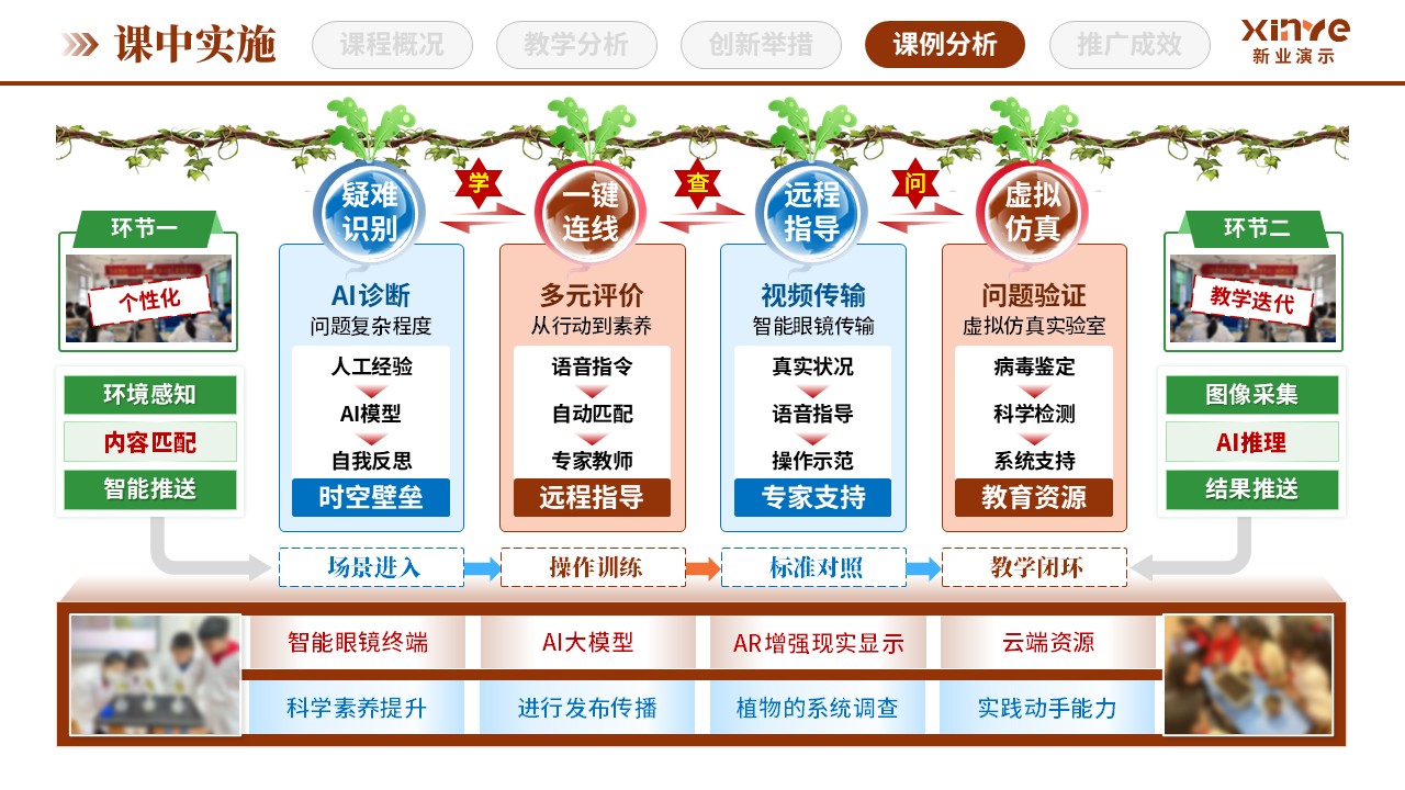 教学创新报告（田间课堂与沉浸式教学-棕绿蓝）第8页预览图