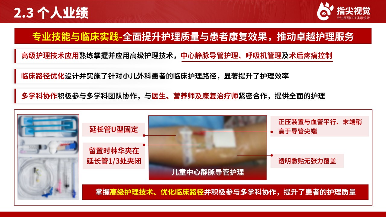085期-小儿外科主管护师述职答辩（红色）第7页预览
