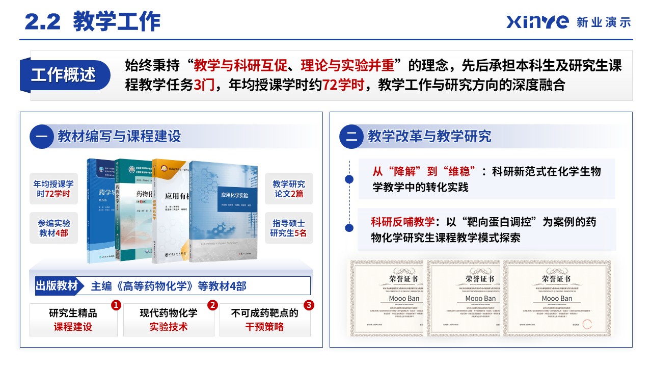 副主任药师职称答辩（靶向蛋白稳定技术-蓝色）第7页预览图