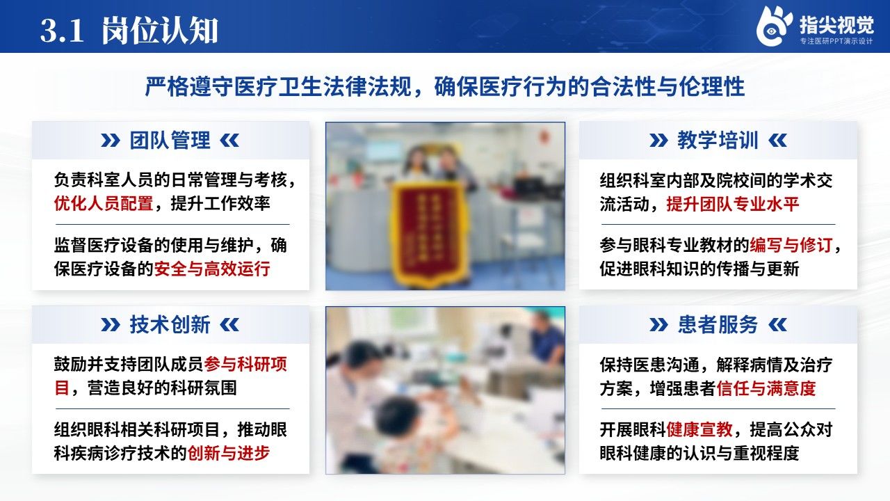 090期-湖北人员医院科室主任述职答辩(蓝色)第10页预览
