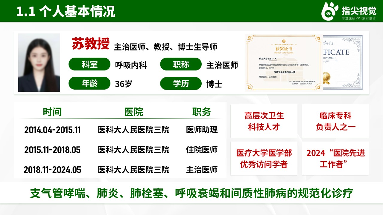 094期-医科大学呼吸内科副主任竞聘（绿色）第3页预览
