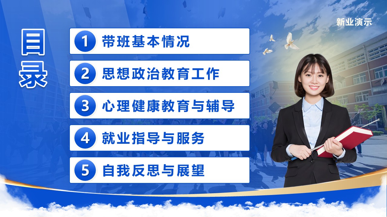 《与学生同频，与教育共鸣》2024年度辅导员年终述职报告（动画版）第2页预览图