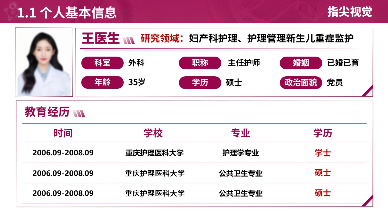 038期-护士长述职答辩(紫红色)第3页预览