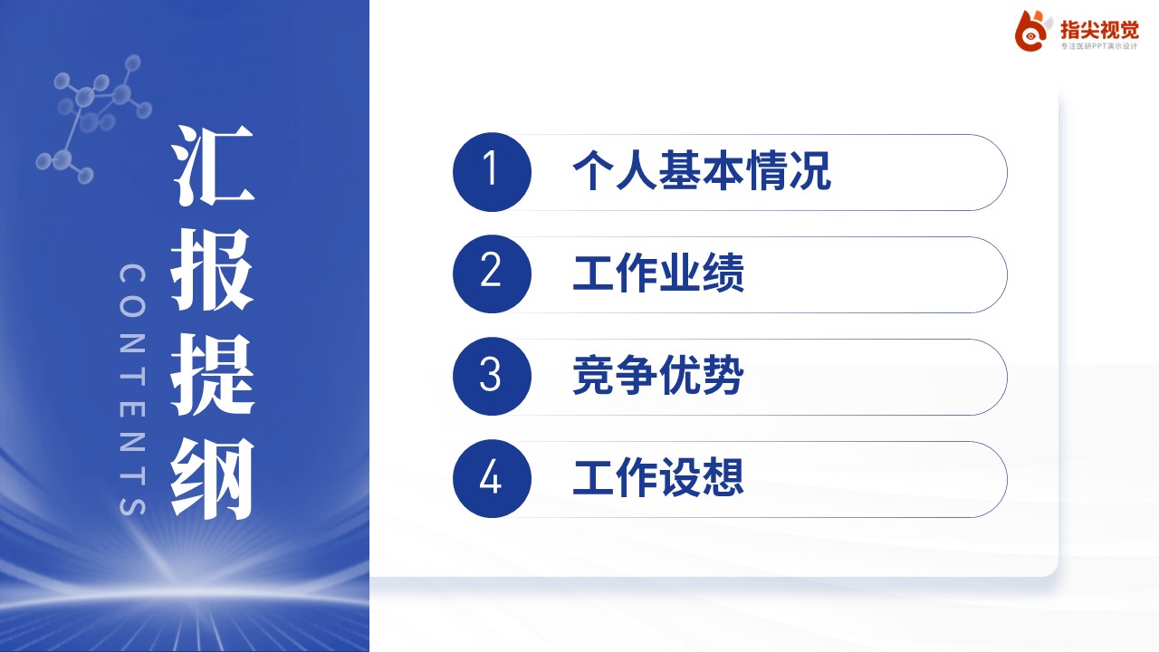 091期-胸外科护士长述职答辩（蓝色）第2页预览